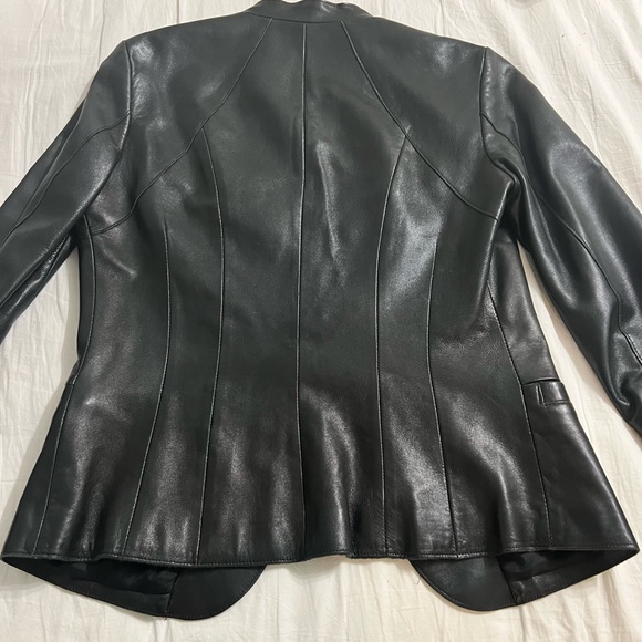 Daniel Genuine Leather Jacket in black - Picture 7 of 14